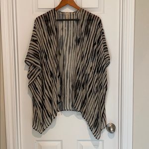 Back & White Sheer Cardigan